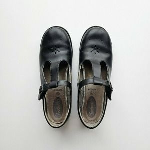 Footmates Black Sherry BTS Leather T-bar Maryjanes Shoes